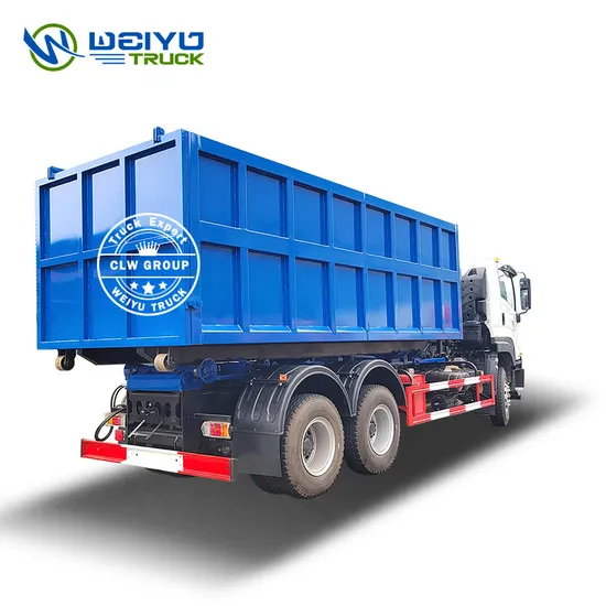 Sinotruk HOWO 6X4 Hydraulischer Hakenlift-Müllwagen 20m3 Container
