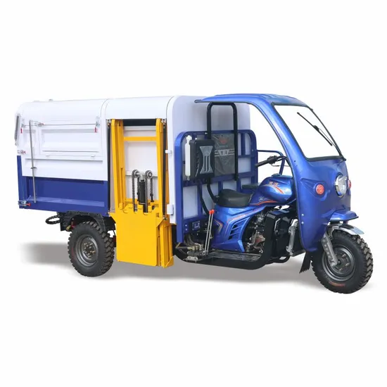 Dreirad-Motorrad-Benzin-Hydraulikkipper-Mülldreirad